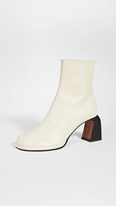 Manu Atelier 65mm Chae Ankle Boots In Vanilla