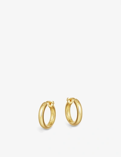 Missoma Womens Gold Mini Tunnel 18ct Yellow Gold-plated Vermeil Sterling-silver Hoop Earrings