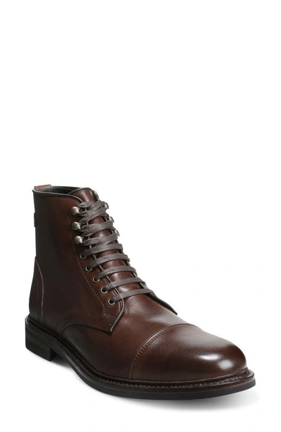 Allen Edmonds Landon Lace-up Cap Toe Boot In Mahogany Leather