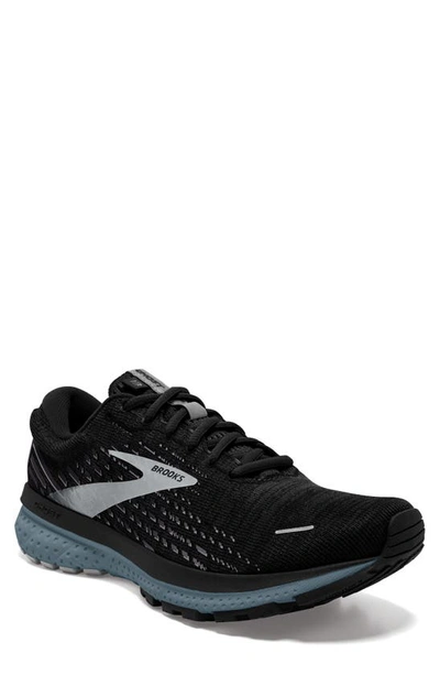 Brooks Ghost 13 Running Shoe In Black/ Grey/ Stormy