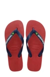 Havaianas Brazil Logo Flip Flop In Red