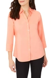 Foxcroft Mary Button-up Blouse In Marmalade