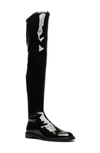 Schutz Kaolin Over The Knee Boot In Black Patent