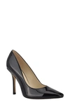Nine West Arley Pointed Toe Pump In Black Patent