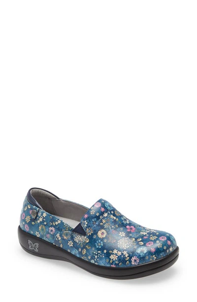 Alegria Keli Embossed Clog Loafer In Flora Fusion Leather