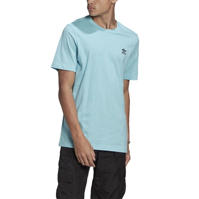 Adidas Originals Adidas Men's Originals Essential Trefoil T-shirt In Hazy Sky