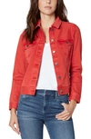 Liverpool Classic Denim Jacket In True Red