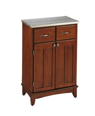 Home Styles Buffet Of Buffet With Stainless Top In Open Brown