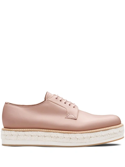 Church's Shannon Platform Derby Shoes In Rosa