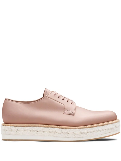 Church's Shannon Platform Derby Shoes In Blush