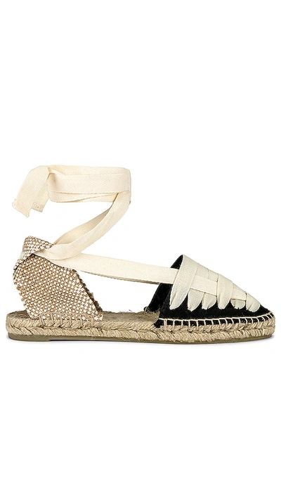 Castaã±er Jean Canvas Lace-up Espadrilles In Multicolour