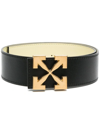 Off-white Off White Leather Belt In Black