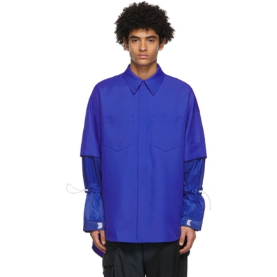 Jerih Blue Detachable Shirt