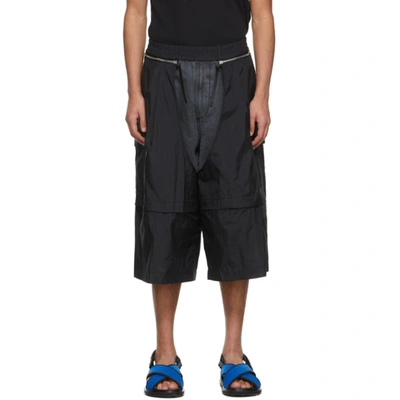 Jerih Black Detachable Shorts