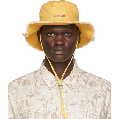 Jacquemus Artichaut Bucket Hat In Yellow