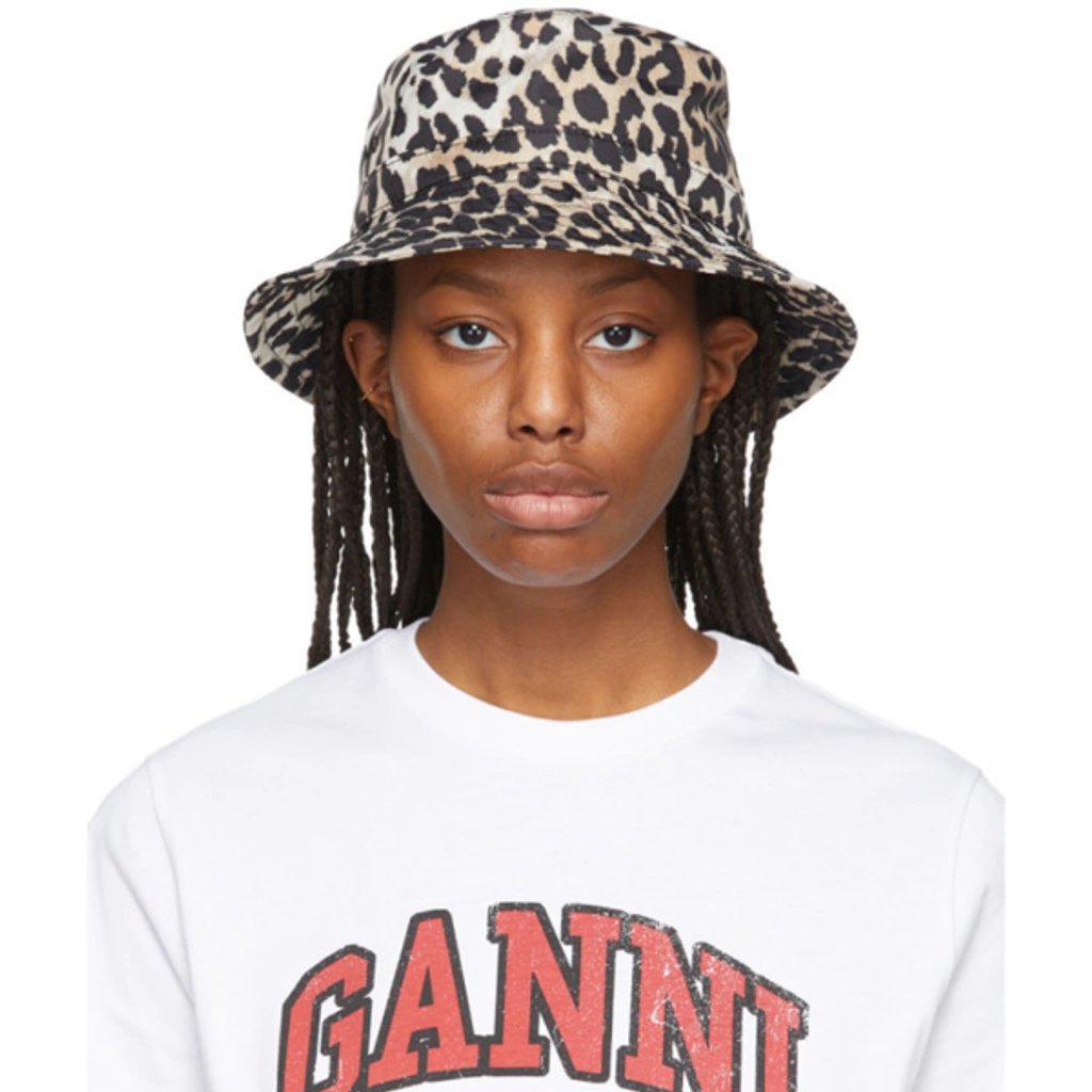 ☆Ganni☆ Woven Cotton Beret Leopard A6420943 MUSINSA | GANNI Woven Cotton Beret - Leopard / A6420943