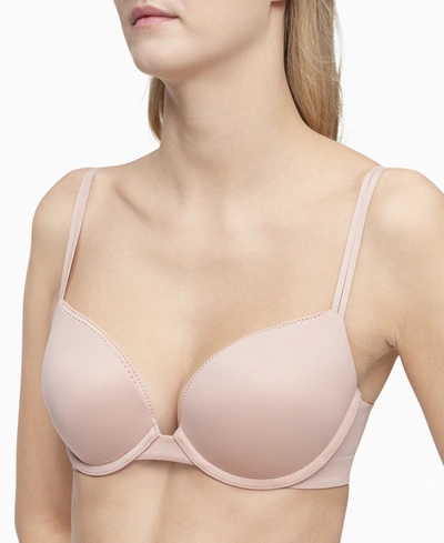 Women's Liquid Touch Lightly Lined Perfect Coverage Bra Qf4082 In Honey  Almond (nude )