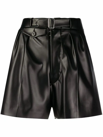 Maison Margiela Women's Black Polyester Shorts