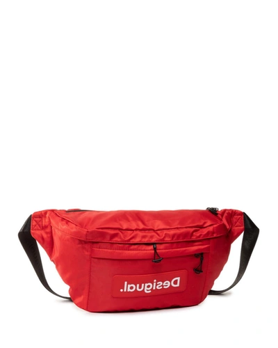 Desigual Women's 20saxaaered Red Polyester Belt Bag