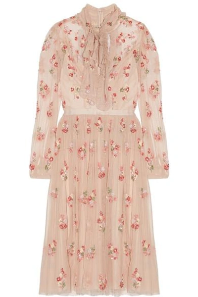 Needle & Thread 'ditsy' Bow Floral Embellished Lace Dress