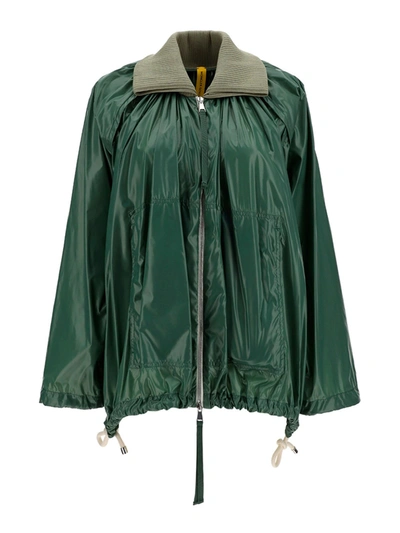 Moncler Diamond Waterproof Jacket In Green
