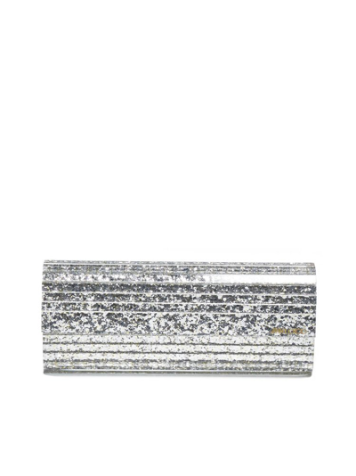 Jimmy Choo Sweetie Glitter Acrylic And Leather Clutch Bag In Multi