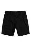 Quiksilver Major Straight Fit Chino Shorts In Black