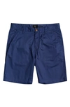 Quiksilver Major Straight Fit Chino Shorts In Sargasso Sea