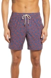 Fair Harbor The Bayberry Swim Trunks In Red