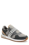 Bikkembergs Haled Slip-on Sneaker In Steel Grey