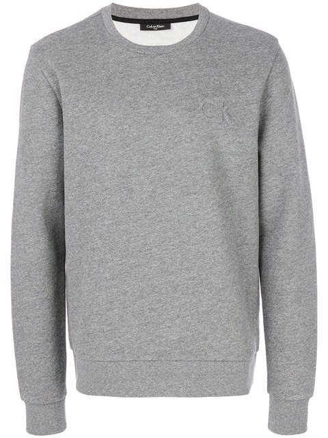Calvin Klein Logo Embossed Sweatshirt | ModeSens