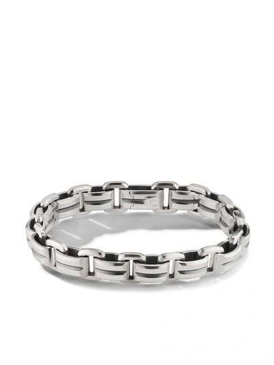 David Yurman Men's Deco Beveled Link Bracelet In Silver, 7.5mm