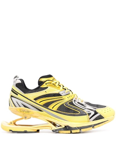 Balenciaga Men's X-pander Spring-heel Trainer Sneakers In Yellow