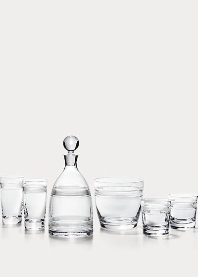 Ralph Lauren Langley Crystal Glass Decanter In Clear