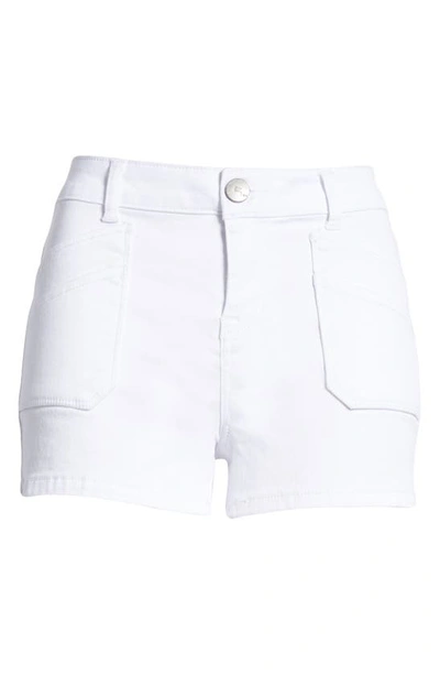 1822 Denim Butter High Waist Denim Shorts In White