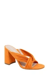 Charles By Charles David Women's Razzle Block Sandals Women's Shoes In Tangerine Faux Leather