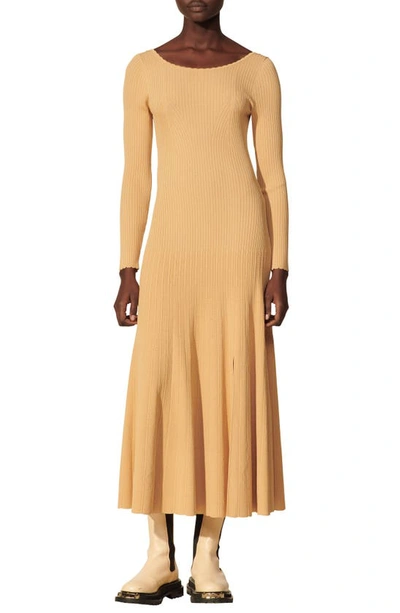 strapless open back dress SANDRO