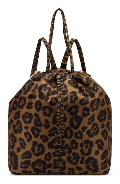 Vince Camuto Harlo Nylon Backpack In Leopard Multi