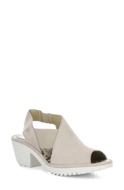 Fly London Wily Slingback Sandal In Concrete Cupido