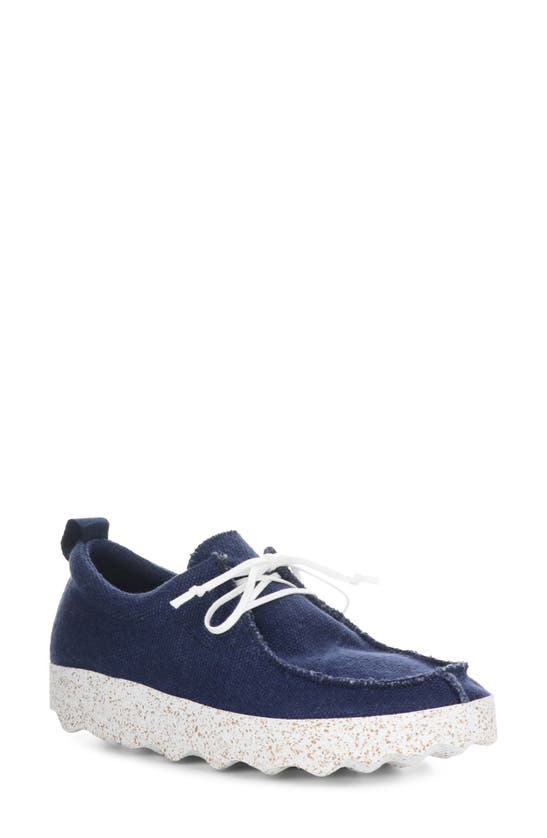 Asportuguesas By Fly London Chat Sneaker In Navy White Linen Modesens