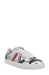 Tommy Hilfiger Lacen Lace Up Sneakers Women's Shoes In Silver-tone/white