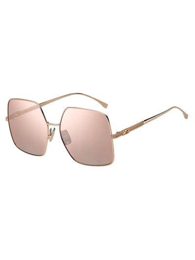 Fendi Ff 0439/s Sunglasses In S Gold Copper