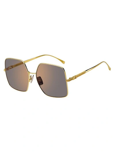 Fendi Ff 0439/s Sunglasses In /jo Yellow Gold
