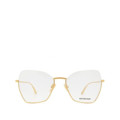 Balenciaga Bb0142o Gold Female Eyeglasses - Atterley