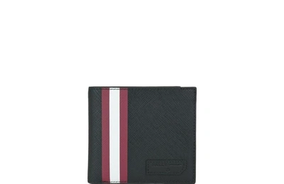 Bally Brasai Saffiano Leather Bifold Wallet In Black