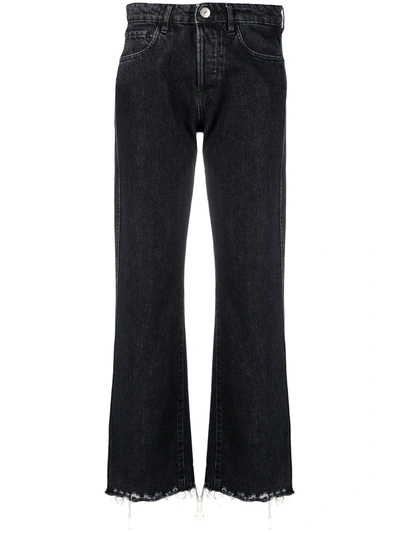 3x1 Mid-rise Flared Jeans In Black