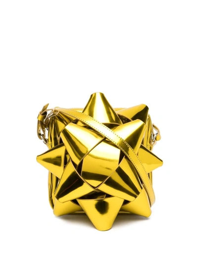 Mm6 Maison Margiela Star-embellished Crossbody Bag In Gold