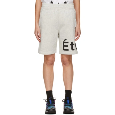 Etudes Studio Grey Tempera Shorts In Heather Grey