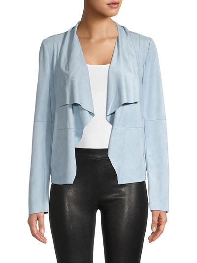 Bagatelle Women's Drape Open-front Jacket In Cloud Blue