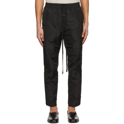 Fear Of God The Vintage Tapered Fleece-back Cotton-jersey Sweatpants In Black